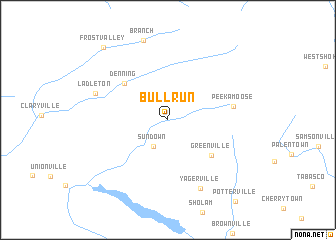 map of Bull Run