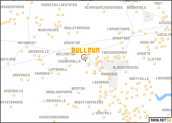 map of Bull Run