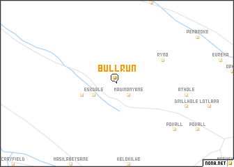 map of Bull Run