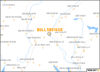 map of Bulls Bridge