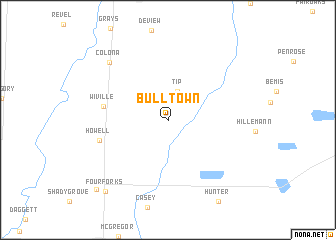 map of Bulltown