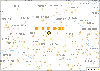 map of Bulović Mahala