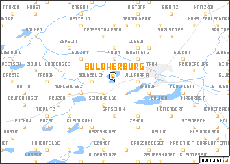 map of Bülowerburg