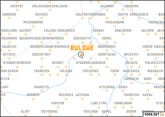 map of Bułowe