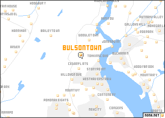 map of Bulsontown