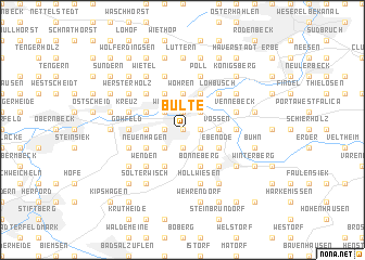 map of Bülte