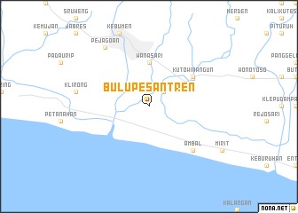 map of Bulupesantren