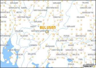 map of Bulusan