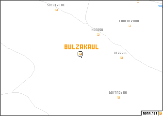 map of Bulzak-Aul