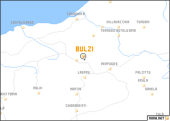 map of Bulzi