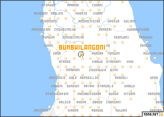 map of Bumbwi Langoni