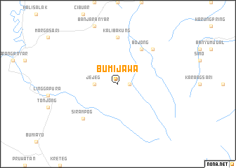 map of Bumijawa