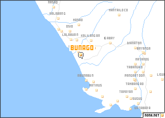 map of Bunago