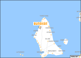 map of Bunakan