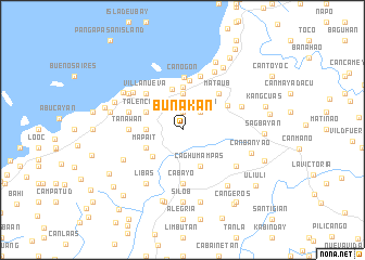 map of Bunakan