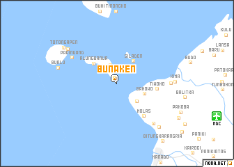 map of Bunaken