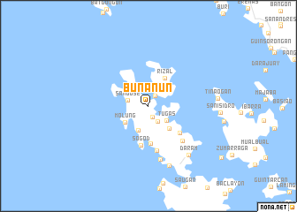 map of Bunanun