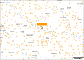 map of Bunāu