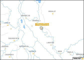 map of Bunawan