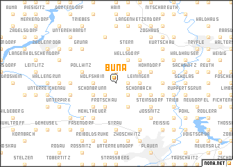 map of Büna