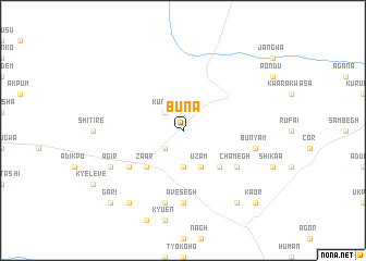 map of Buna