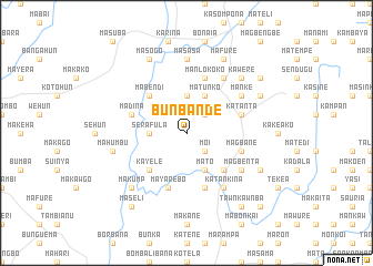 map of Bunbande