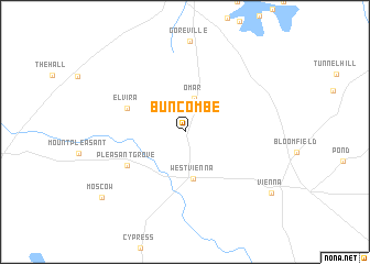 map of Buncombe