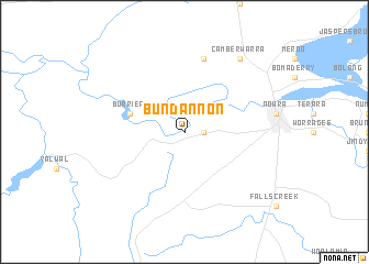 map of Bundannon