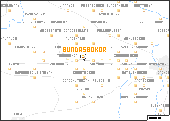 map of Bundásbokor