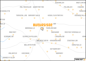 map of Bundási Sor