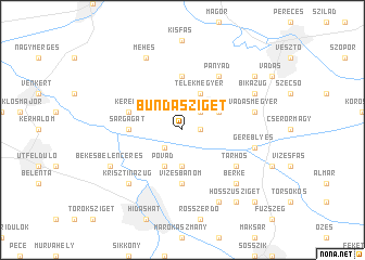 map of Bundasziget