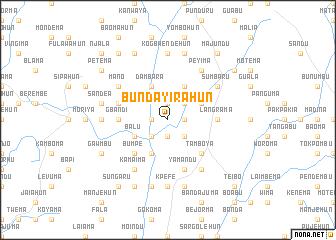 map of Bundayirahun