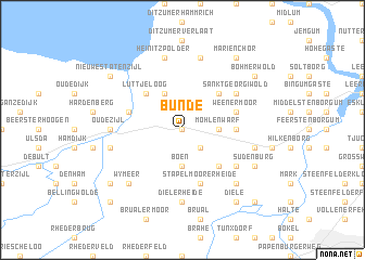 Bunde (Germany) map - nona.net