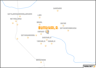 map of Bundīwāla