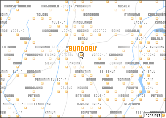 map of Bundobu