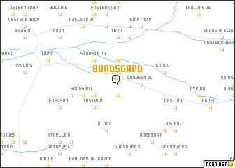 map of Bundsgård