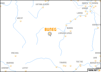 map of Buneg