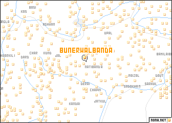 map of Bunerwāl Bānda