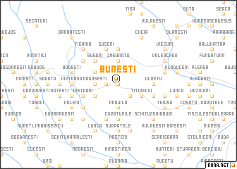 map of Buneşti