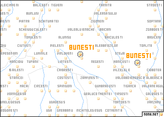 map of Buneşti