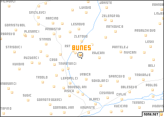 map of Buneš