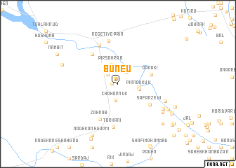 map of Būneʼū