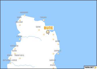 map of Bune