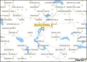 map of Bungamåla