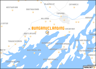 map of Bunganuc Landing