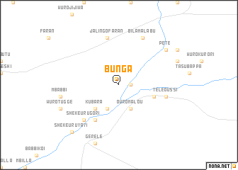 map of Bunga