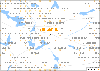 map of Bungemåla