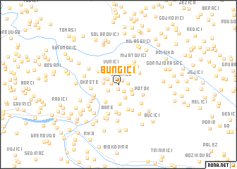 map of Bungići