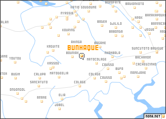 map of Bunhaque