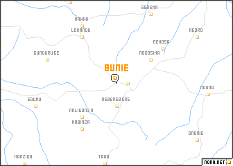 map of Bunie